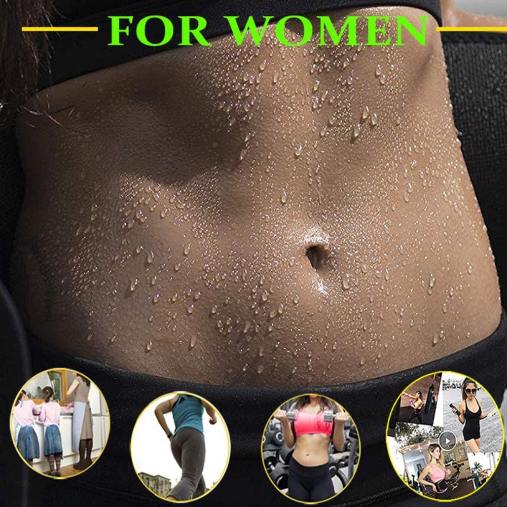 Sports Fitness Waist Support Belt Sweat Waist Trimmer Belt Neoprene Workout Shaping Yoga Body Slimming Band