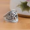 1A Fashionable and Exquisite Ring Vintage Elegant Rose Carved Ring Unisex Ring Daily Gifts Easter Gift Mother's Day Gift A Birthday Gift Christmas