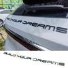 Pentru BYD Han Song Tang Qin PLUS Atto 3 Etichetă spate neagră strălucitoare Construiește-ți visul Word Logo Decorare mașină Accesorii auto