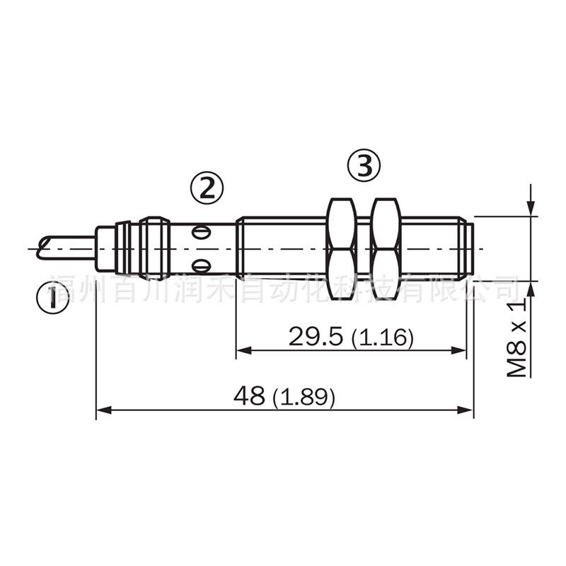 SICK Magnetic Sensor MM08-60APS-ZUK, Metal Housing, Brand New, Original (Model 1040027) MM08-60APS-ZUK
