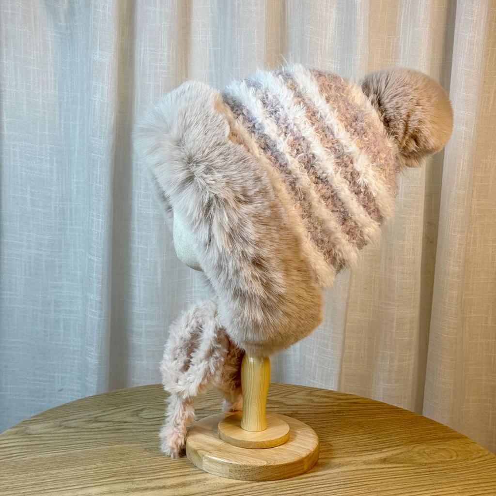 Lei Feng Hat Women's Plus Velvet Thickened Warm Windproof Earproof Hat Northeast Cycling Coldproof Wool Hat