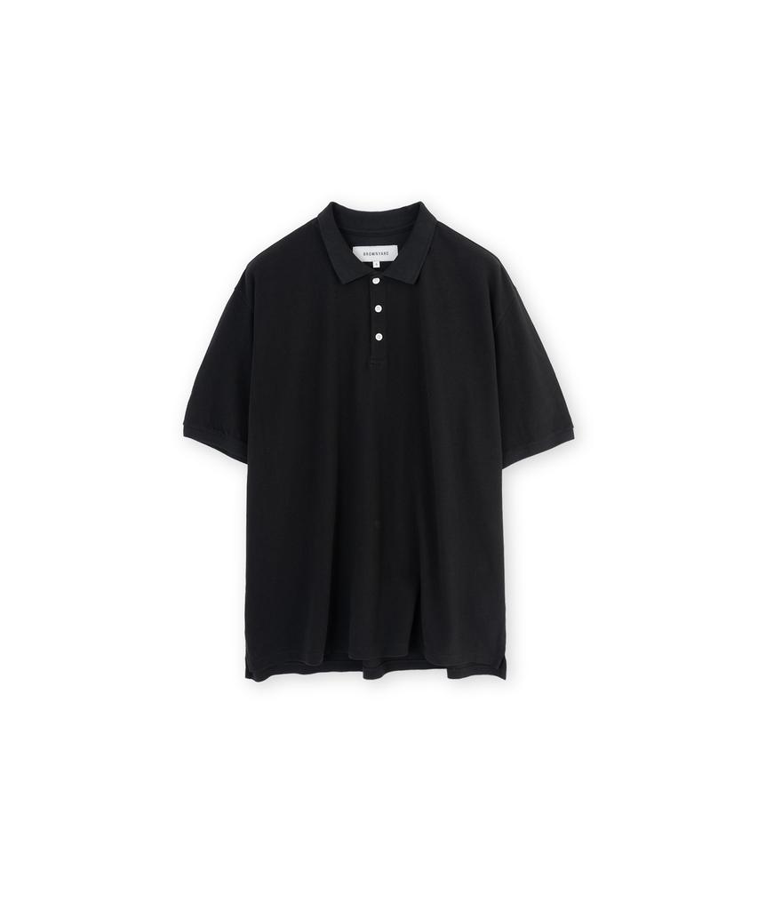 Beulaunyadeu Vintage Cotton Pique Shirt, Black