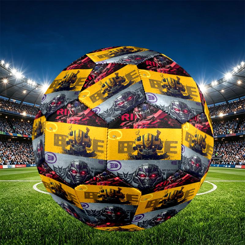 Transformers Print Size 5 Soccer Ball, PU Wear Resistant Football for Match Training and Daily Practice, Birthday Gift for Soccer Fans