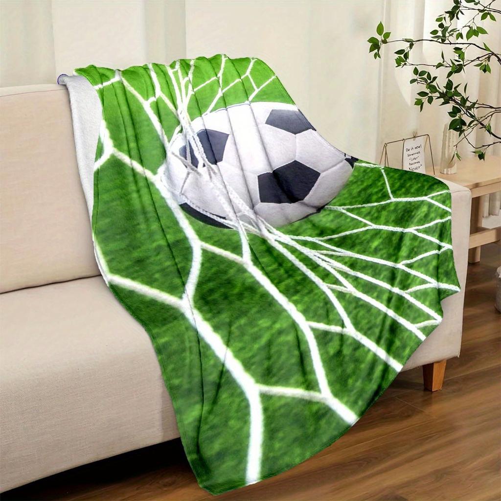 Football Blanket Soft Warm Throw Blanket Nap Blanket For Couch Sofa Office Bed Camping Travel Multipurpose Gift Blanket For All Season