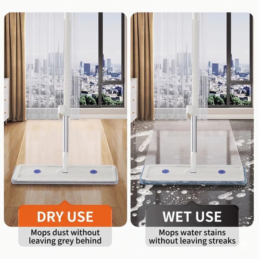 360 Degree Rotation Flat Mop Self Cleaning Hand-free Mop Durable Squeeze Mop  Cleaning Tool