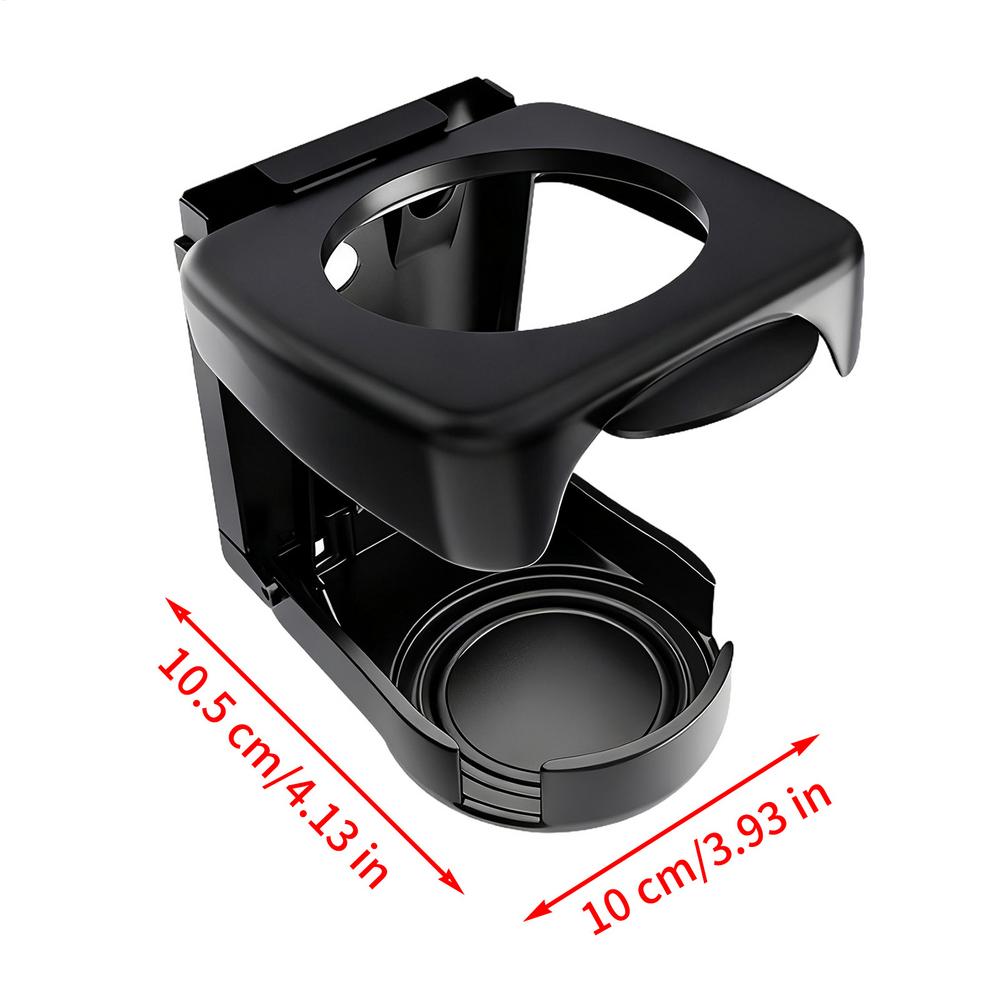 

Car Vent Cup Holder Mount Stable Foldable Space Saving Organizer for Daily Driving, Travel, Camping, auto interior accessories чорний