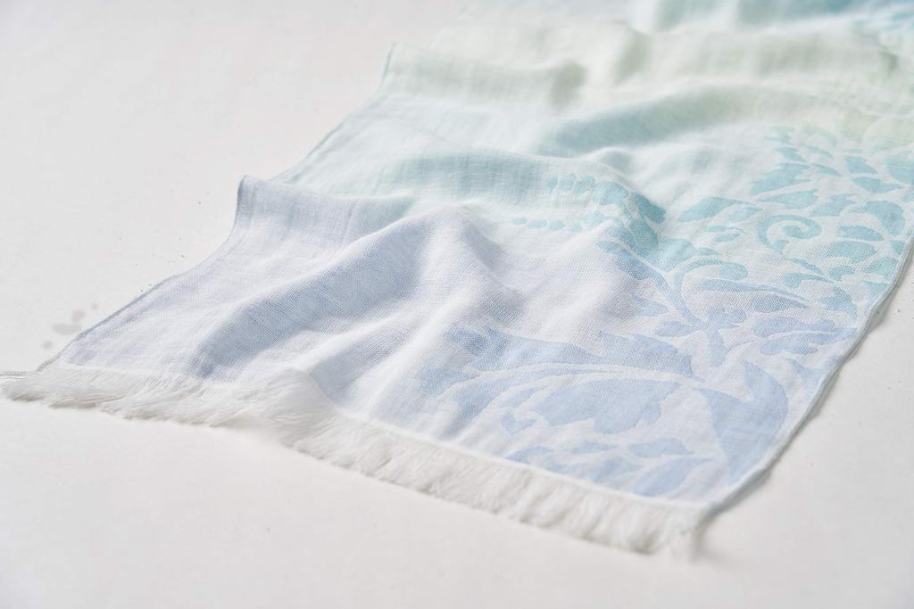 Servan 100% Cotton Soft Gauze Stole, Blue, 1 Piece