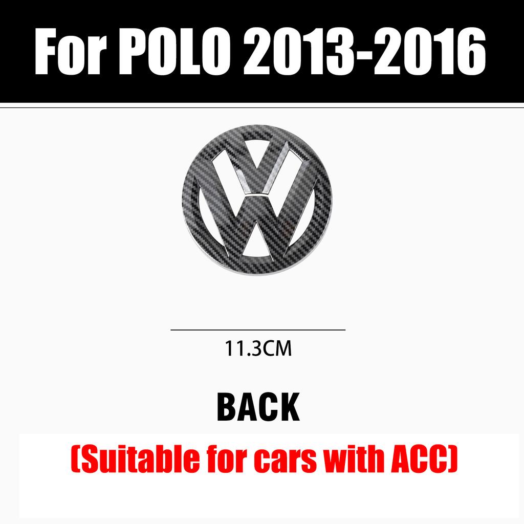 Dla VOLKSWAGEN VW Dla Volkswagen VW Polo 2013-2016 Akcesoria Samochodowe Bezdestrukcyjne Naklejki z Emblematem na Przedni Grill Samochodu Tylny Bagażnik