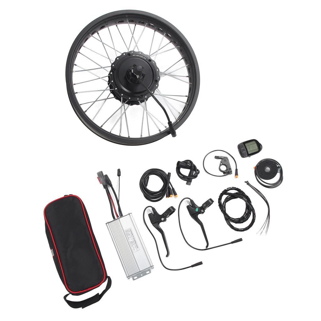 20 Inch Snowmobile Lithium Battery Modification 20 Inch 48V 750W Rear Wheel Electric Bike Motor