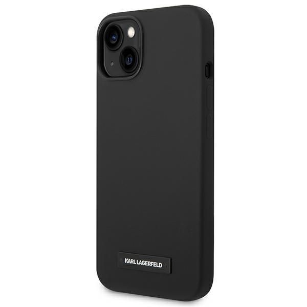 Karl Lagerfeld KLHMP14MSLMP1K iPhone 14 Plus / 15 Plus 6.7" hardcase black/black Silicone Plaque Magsafe