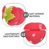 12PCS DIY Strawberry Heatless Foam Hair Curlers No-Heat Hair Rollers Sleep-In Set Soft Sponge Material Lazy Girl Hair Styling Tools