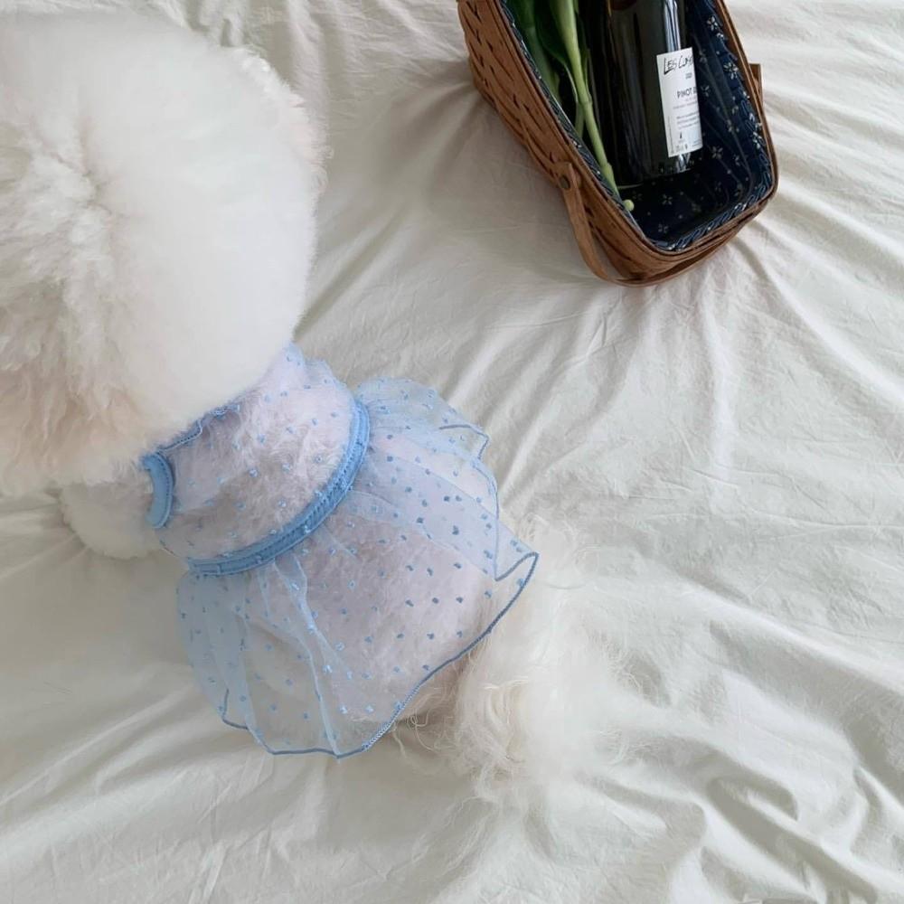 Soft Tulle Pet Princess Dress Breathable Mesh Cat Vest Dress Cute Cat Clothing Dogs Cats