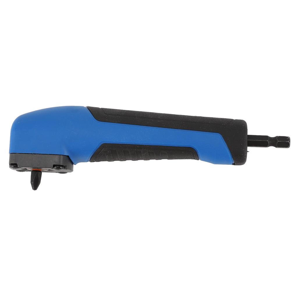 5.9in Right Angle Drill Attachment ABS Alloy Steel Ergonomic Blue 90 Degree Drill Adapter for Tight Spaces