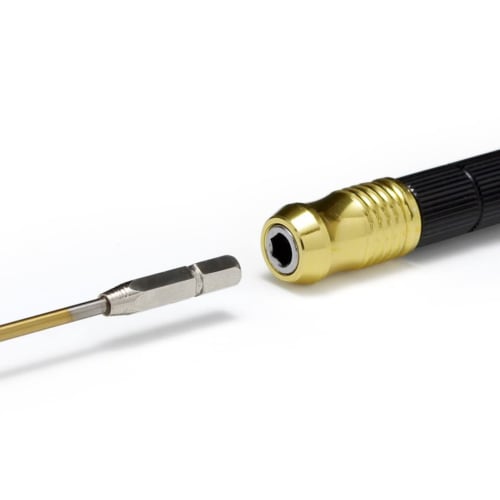 Wave Hobby Tool Series HG One-Touch Pin Vise Set for Plastic Models, HT-731, Black