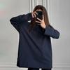 Women's Crew Neck Long Sleeve Oversized T Shirt Solid Color Casual Basic Top