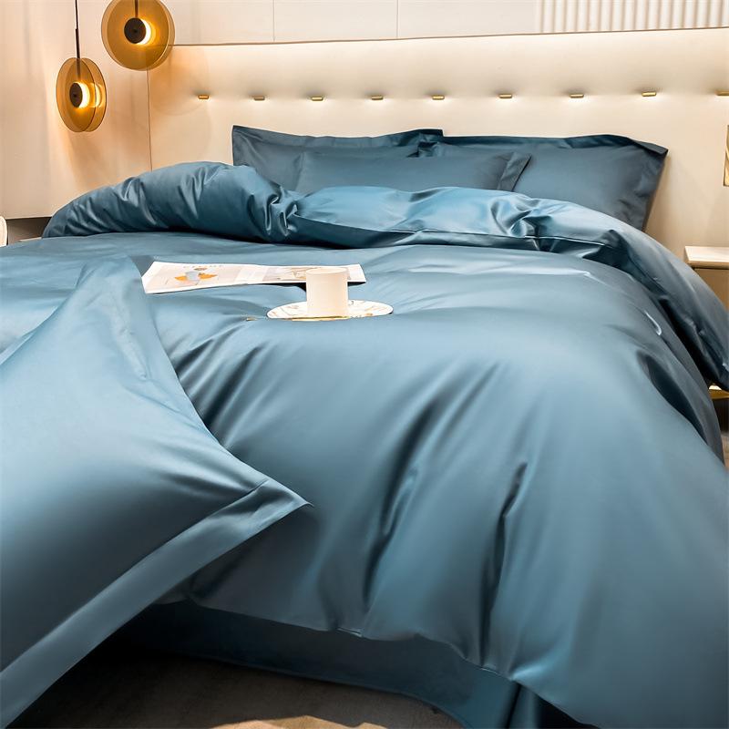 High-end Class A Maternal and Infant Grade Xinjiang Long-staple Cotton 4pcs Set, Pure Cotton Bed Sheet, Cotton Quilt Cover, Bed Hat 3pcs Set