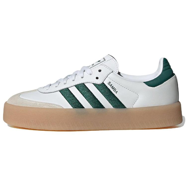 New Adidas Originals Sambae White Collegiate Green Gum Women's ID0440