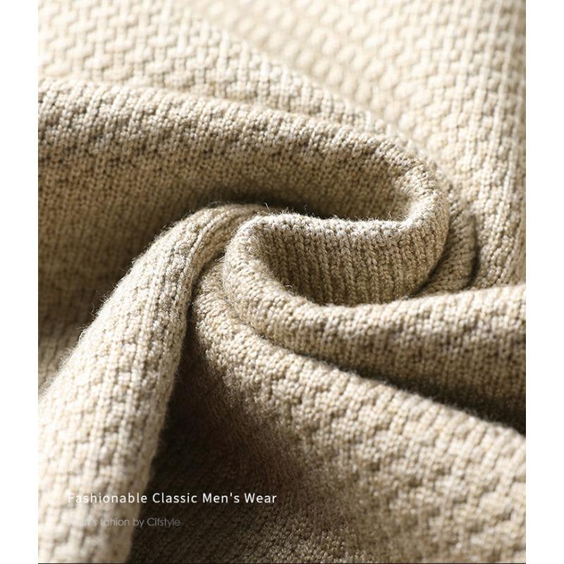 Men Fashion Casual Thick Knitted Pullover Warm Bottoming Sweater Top