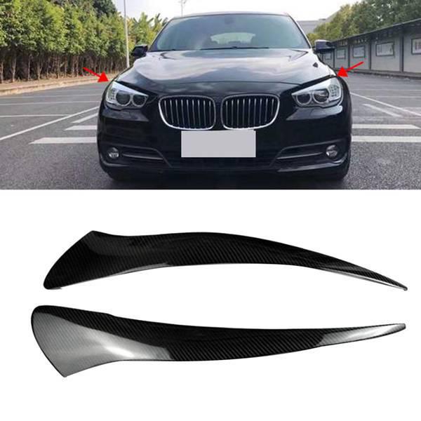 Genuine Carbon Fiber Headlight Eyebrows for BMW 5 Series GT (F07) None