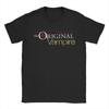 Camiseta de The Vampire Diaries Damon Salvatore para Hombre Algodón Camisetas Novedosas Cuello Redondo Camisetas Manga Corta Ropa Talla Grande
