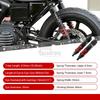 Motorcycle Part Black Red Rear Air Shock Absorber 380mm Solid Steel Aluminium Alloy For Harley Sportster Sport XL1200S 1996-2003