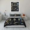 Occult-Inspired Mystical Decor Set Suitable For Spiritual Spaces Or Themed Rooms. Exquisite Three-Piece Bedding Set Gift