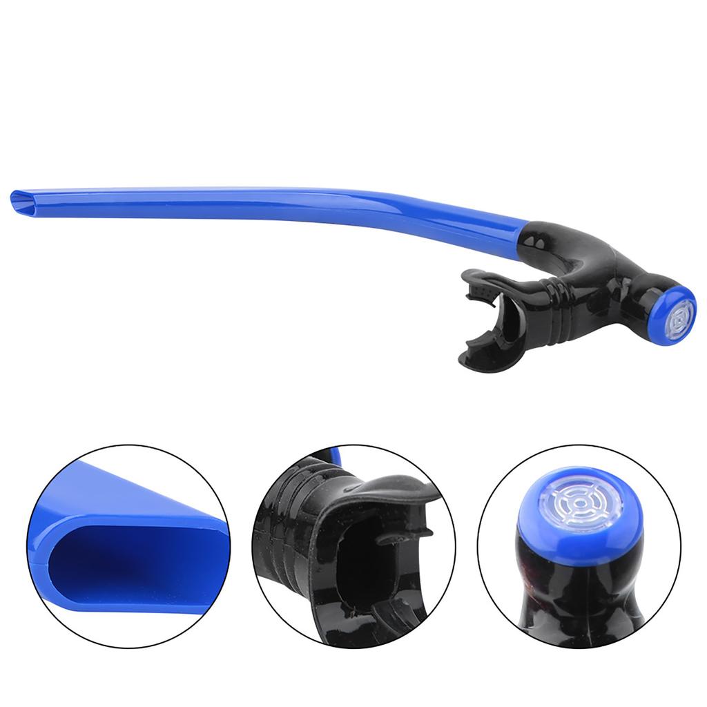 Silicone Swimming Front Breathing Tube Training Professional Adults Snorkel Diving Tube(Blue)