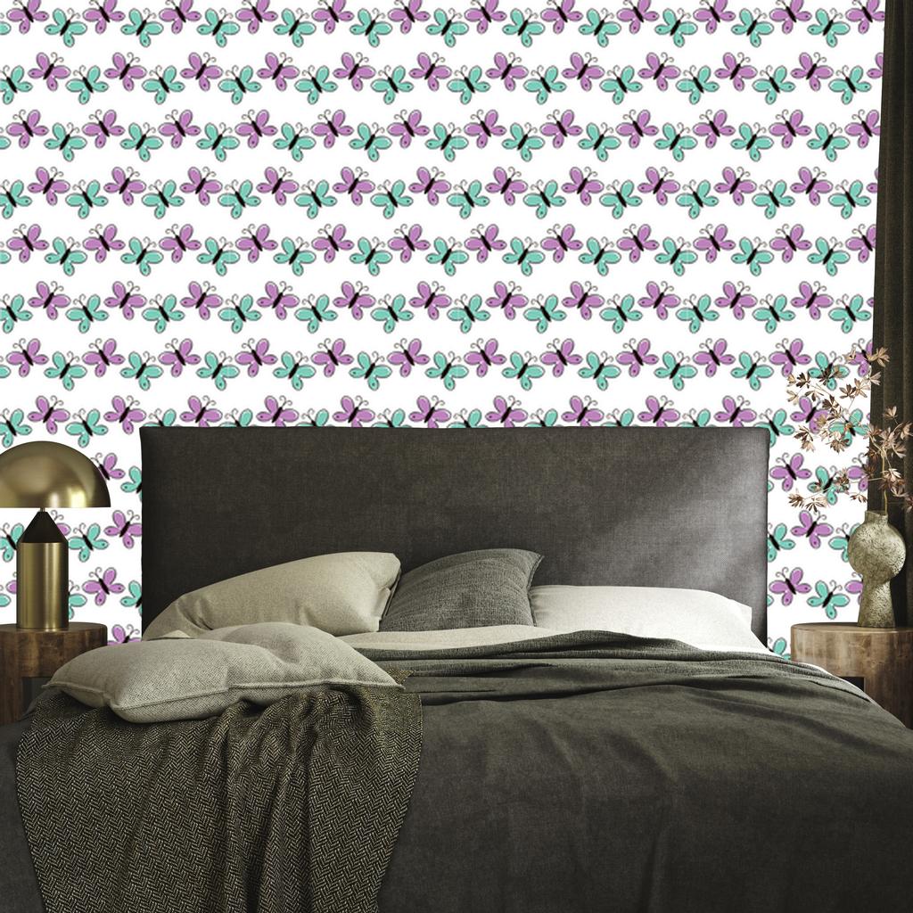 Colorful Butterflies Wallpaper for Living Room and Bedroom 50x1000