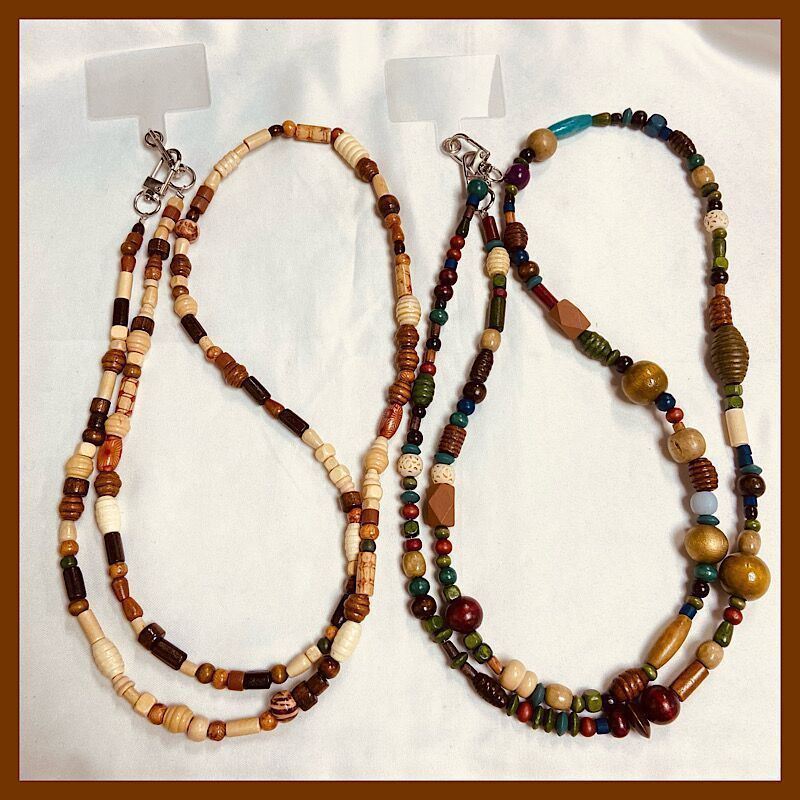 Phone Lanyard With Handmade Pvc Beads For Unisex Use