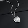 Heart Shaped Locket Pendant Necklace for Women Love Heart Shaped Photo Necklace That Can Hold Picture Jewelry Gifts