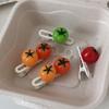 1 szt. Kreatywna zabawka warzywna Symulacja 3D Pomidor Klips do włosów Dziewczęce ozdoby do włosów Klips aligator Akcesoria do włosów DIY