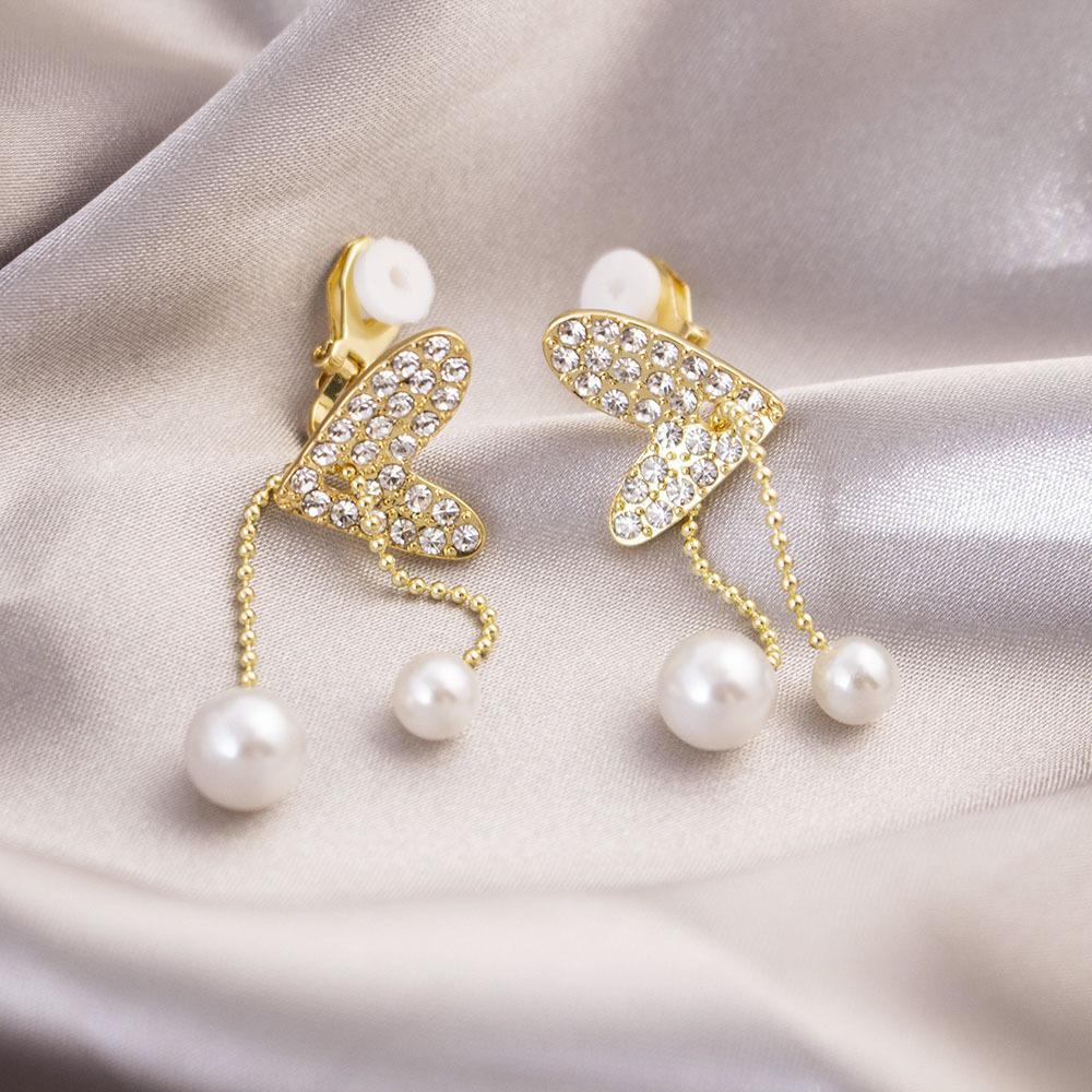 Versatile Light Luxury Ear Clips Without Pierced Ears Daily High-end Triangular Ear Clips Versatile Women's Earrings