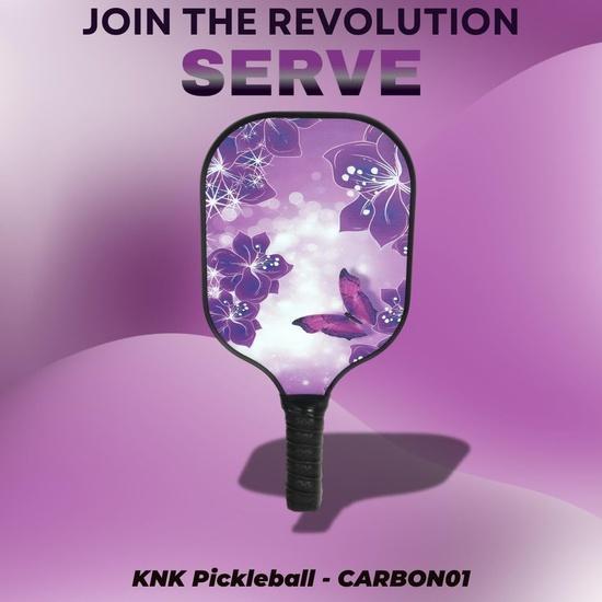KNK Carbon Fiber Pickleball Paddle Set - Lightweight Paddle, Balls & Cover