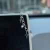 A Stylish Hollow Star Pendant With Geometric Splicing Designed Car Rearview Mirror And Steering Wheel Decoration Accessory