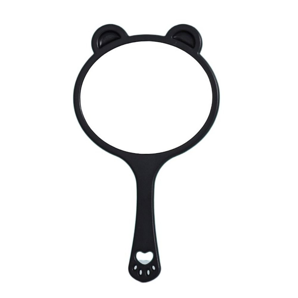 

Милое зеркало в виде медвежьей лапы, мультяшное косметическое зеркало, портативное ручное зеркало в виде медвежьей головы, косметическое L чёрный