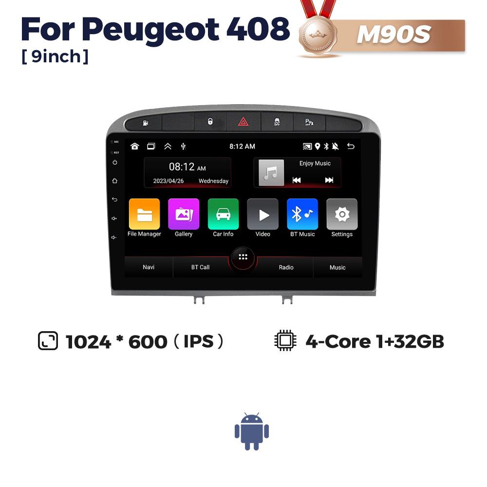 

Android Car Radio для Peugeot 408 2012-2020 308 308SW 2007-2015 2DIN Мультимедийный Видео Плеер GPS Навигация BT Стерео Головное Устройство
