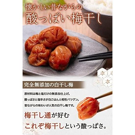 Kishu Nanko Ume Umeboshi Additive-Free Traditional Sour Taste Salt Content 20 Large Size Fully Ripe White Dried Crushed Domestic 400g (1 Piece)