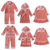 Children's Gold Velvet Pajamas - Autumn/Winter Homewear for Boys and Girls
