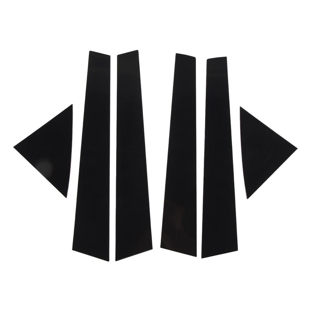 6pcs Window Pillar Post Trim Anti Scratch Glossy Black B Pillar Cover Sticker Replacement for Kia