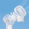 Handheld Misting Fan Portable Water Spray Mist Fan 4 Adjustable Speed Quiet Cooling Mini Pocket Fan for Women Men