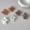 Retro Acrylic Flower Earrings with S925 Silver Needle - High-End, Exaggerated European & American Dangle Jewelry