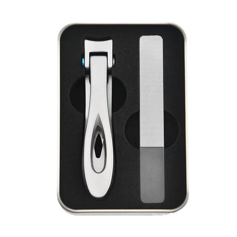 Stainless Steel Large Opening Nail Clippers - Portable Household Nail Cutter for Thick Toenails