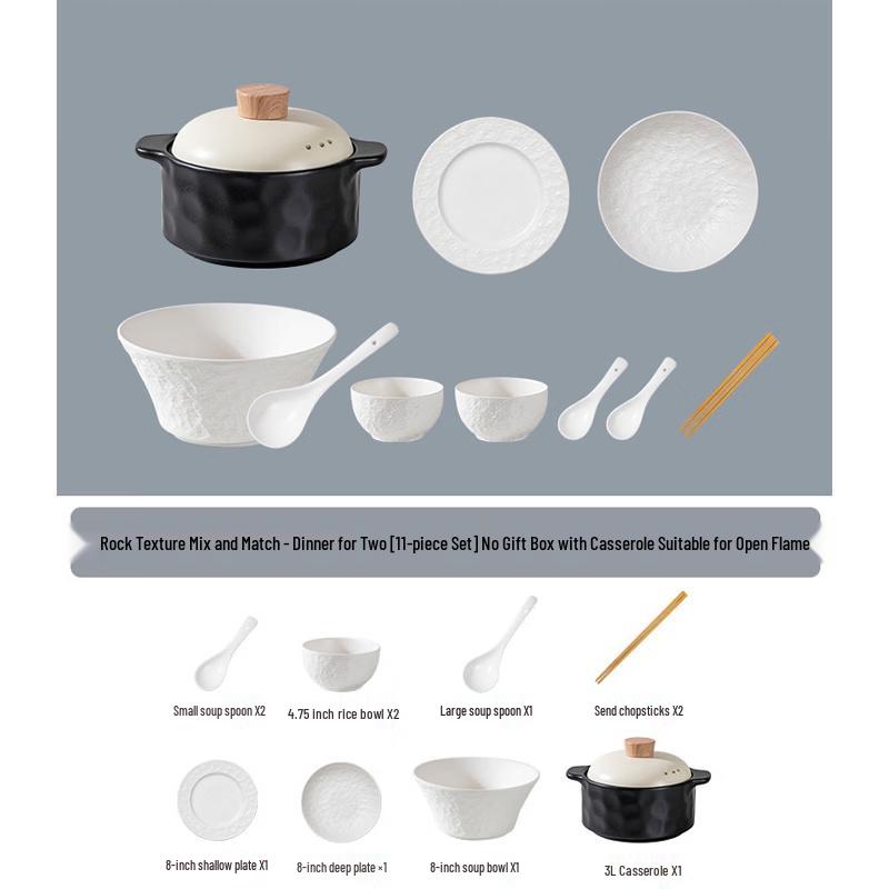 Huazao Baijia AQ Ceramic Dinnerware Set
