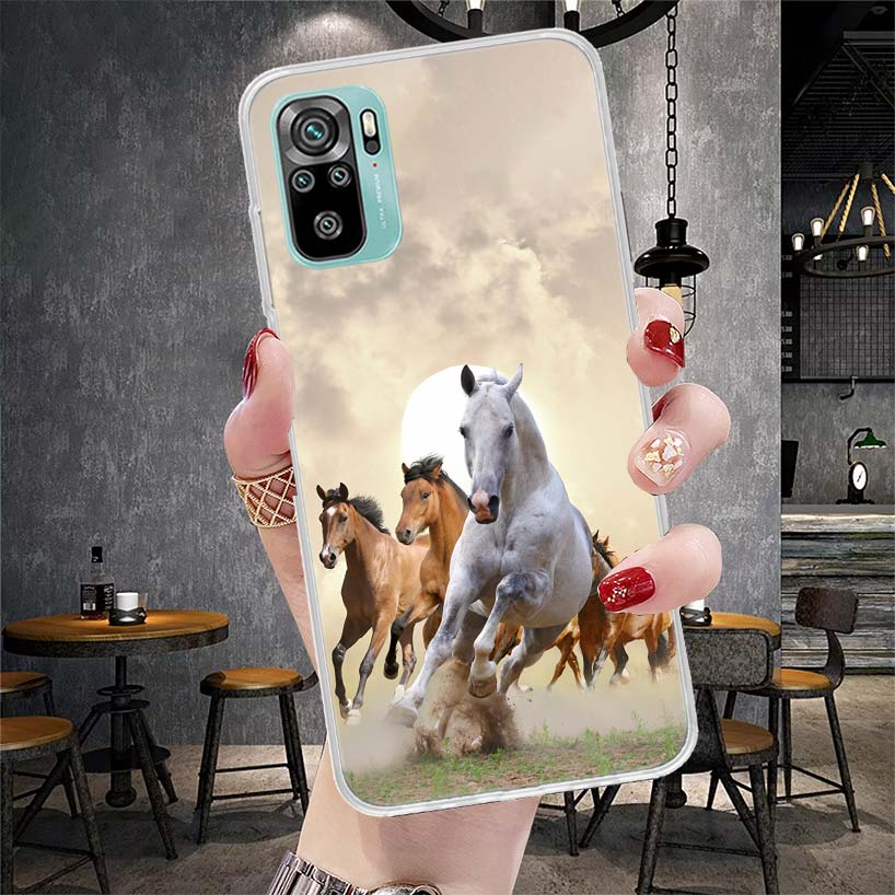 Horse Great Beauty Galloping Soft Phone Case For Xiaomi Redmi Note 15 14 14S 13 12 Pro Plus 12S 11 11S 11E 10 10S 11T 5G Fundas