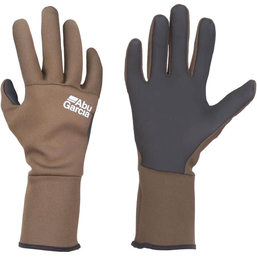AbuGarcia ABU Long Cuffs Neoprene Gloves Full Finger Olive M Size
