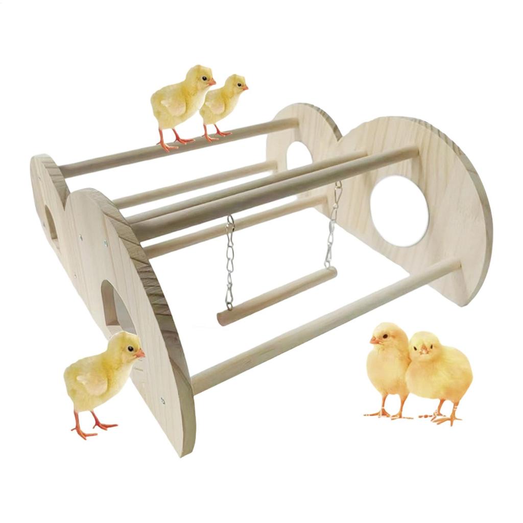 Chicken Perch For Coop Wooden Roosting Resting Swing For Coop Wooden Chicken Perch For Indoor Outdoor Farm Exercise Backyard