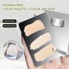 Foundation Mixed Palette Stainless Steel Beauty Blending Concealer Creamy Spatula Makeup Color Mixing Tools Finger Rings Plate