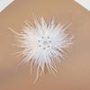 Colorful Crystal Flower Ostrich Feather Brooch for Stage Performance