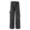 Three-dimensional Work Pocket Casual Pants for Men Wash Pure Cotton Loose Straight Pants