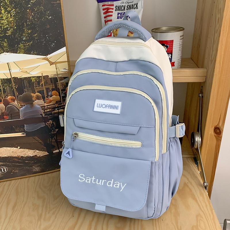 

Primary School Girl College Student Junior High School Student High School Boy Backpack Letter Backpack